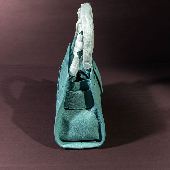 Verano Hill Sky Blue Croc-Embossed Handbag NWOT - Picture 4 of 5